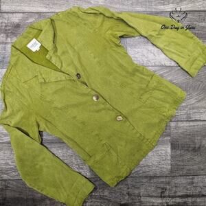 Via Vai by Pollero Women's 3 Button Corduroy Long Sleeve Jacket Size S